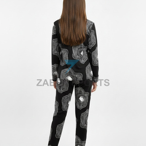 Conjunto de Pijama de Satén Romántico para Mujer con Logotipo Personalizado, 2 Piezas, Suave, Liso, Transpirable, de Secado Rápido, Poliéster/Algodón, Ropa de Dormir de Verano - Product Image 4