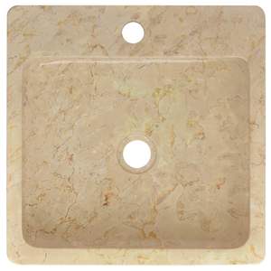 Lavabo in Marmo Crema 40x40x12 cm - Eleganti Lavabi - Product Image 6