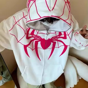 OEM Embroidery Zip <b>Cardigan</b> Sweater <b>Men's</b> Women's Models Winter Couple Regular Fit Marvel Heroes Streetwear Hoodie Digital <b>Lined</b> - Product Image 2