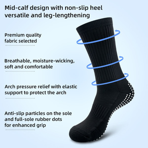 Calcetines Deportivos Antideslizantes Transpirables para Entrenamiento y Partidos de Fútbol, con Logotipo Personalizado Bordado OEM - Product Image 6