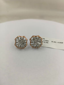Pendientes de Diamantes de Oro de Primera Calidad con Diamantes Naturales, Joyería de Lujo para Novias y Bodas, Moda Fina al por Mayor para Mujer - Product Image 4