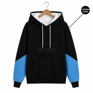 Sweat-shirt décontracté pour femme avec logo personnalisé Cosh International Sorority Sisterhood, couleur noire et bleue, avec poches - Product Image 5