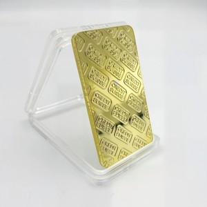 Barra de Oro Personalizada de Aleación de Zinc con Temática <span class=keywords><strong>Credit</strong></span> <span class=keywords><strong>Suisse</strong></span>, Bañada en Oro Fino de 1oz con Grabado 999.9, Artesanía Exquisita - Product Image 3