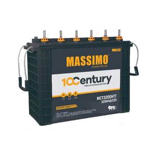 Exceptional Quality MASSIMO 320Ah 12V <b>Tall</b> Tubular Lead Acid Battery for Residential and Commercial Inverter Applications - Product Image 1