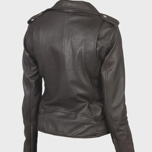 Chaqueta Acolchada de Piel de Oveja Moderna para Mujer, Ecológica, Resistente al Viento, Cálida, Diseñada para la Moda Urbana y el Uso por Temporada - Product Image 2