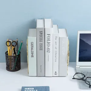 Modern Metal <b>Book</b> Stand Stylish Reading Rack for Home <b>Study</b> Room DecorDesigner Handmade Modern USB Powered Metal Bookends Luxury - Product Image 4