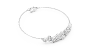 AFFORDABLE 3.0CT LAB GROWN CUT DIAMOND RHODIUM PLATED LUXURY BRACELET <b>SET</b> 18KT SOLID WHITE <b>GOLD</b> DAILY OFFICE WEAR ENGAGEMENT for - Product Image 3