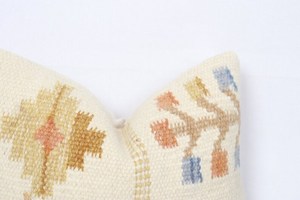 Funda de Cojín Kilim de Lana Hecha a Mano, Estilo Turco Vintage Boho, Funda de Almohada Kilim de Lana Tejida a Mano, Decoración Étnica Tribal - Product Image 4