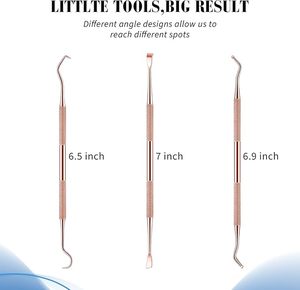 Dental Tooth Cleaning Scaler Scraper Double Ended for Plaque Calculus Tartar Removal Dental Hygiene Tool ISO Approved - Product Image 3