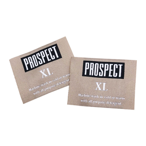 Étiquette tissée à coupe droite, design personnalisé, logo d'entretien, étiquette tissée pour le cou avec taille personnalisée - Product Image 3