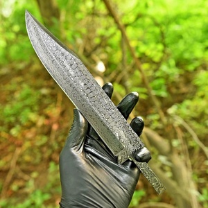 Cuchillo de Chef para Camping con Hoja de Acero de Alto Carbono, Diseño Damasco Hecho a Mano, Fabricante OEM ODM - Product Image 2