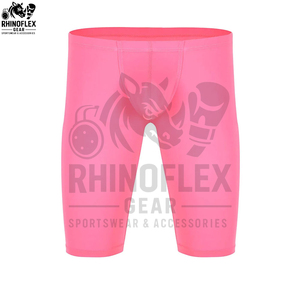 Compression Shorts for Men Double <b>Layered</b> Compression Shorts Sports Gym Running Shorts for Men - Product Image 4