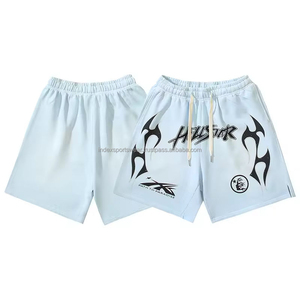 High Streetwear Shorts Hombre Moda Marca Hombres y Mujeres Sueltos y 100% Algodón Casual Five Cent Shorts - Product Image 4