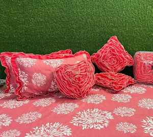 Ensemble de literie élégant pour lit double, 6 pièces, en polycoton, 100% polyester, ensemble complet de draps, respirant et confortable - Product Image 3