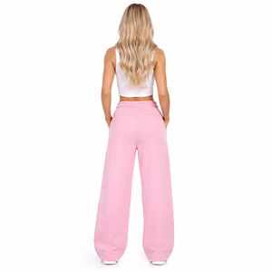 Rhinestone Printed Baggy Sweatpants <b>Wool</b>-Blend Ultra Soft Full Length <b>Pants</b> Drawstring Closure Casual Wide Leg Sweat Trousers - Product Image 3