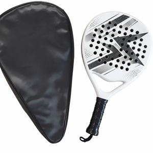 Nouveau modèle 2026 – Raquette de padel en fibre de carbone personnalisable avec logo OEM, design portable, options de forme diamant, goutte d'eau et ronde, faible MOQ - Product Image 4