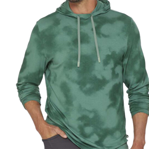 Sweat à capuche épais vintage délavé pour homme, coupe ample, en molleton français 100% coton, taille XS, imprimé hiver, vente en gros OEM - Product Image 5