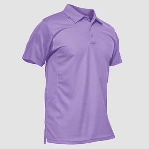 Vente en gros de T-shirts Polo de golf pour hommes, personnalisables avec logo brodé, 100% polyester, manches courtes, uniforme de design - Product Image 2