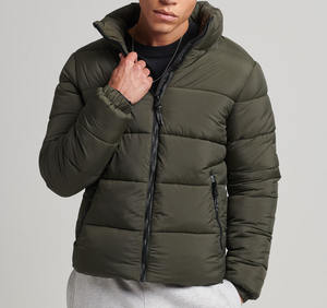 Veste matelassée imperméable en duvet d'oie de qualité supérieure, sur mesure, grande taille, avec capuche, pour l'extérieur, légère, style bubble jacket - Product Image 6