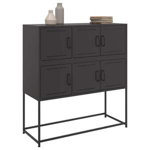 39.6 della credenza in acciaio nero "x 15.4" x 42.1 "dimensioni - Product Image 4
