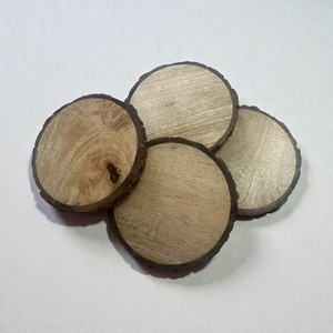 Natural Wooden Round Slice <b>Coasters</b> Handmade Classic Eco-Friendly <b>Heat</b> Resistant for Home Decor - Product Image 1