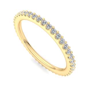 Anillo de oro rosa, oro blanco y oro amarillo de primera calidad, certificado por IGI, con diamante de corte brillante redondo, joyería fina, anillo de compromiso. - Product Image 5