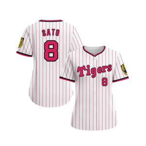 Camiseta de Béisbol Personalizada, Fabricante OEM, Uniformes Deportivos de Alta Calidad, Pedidos al por Mayor con Serigrafía, Impresión en Relieve o Bordado - Product Image 2