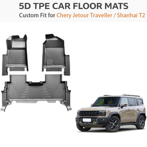 Full <b>Set</b> Car Floor Mats for Jetour Traveller Shanhai T2 LHD 2024 Car Mats All Weather TPE Plastic Car Floor Mat Liner - Product Image 1