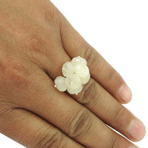 Anillo de Piedras Preciosas de Piedra Lunar Arcoíris Natural, Hecho a Mano con Plata de Ley 925, Estilo Bohemio con Múltiples Piedras Preciosas para Mujer - Product Image 3