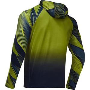 Camisa de Pesca con Capucha de Manga Larga para Hombre, Impresión por Sublimación, Color Degradado, UPF 50, Anti-UV, Poliéster, Sudadera - Product Image 5