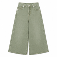 Culottes en jean à jambes larges pour femme, taille haute, coupe courte et ample, style vintage simple, respirantes, streetwear, été/hiver, foncé/clair