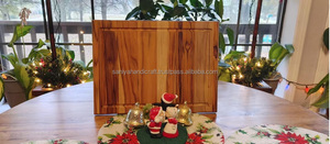 Tabla de cortar de madera de acacia grande, tabla de cortar de madera sostenible pulida hecha a mano de la mejor calidad para uso en la cocina - Product Image 2