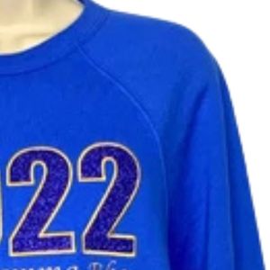 Custom 1922 Embroidered <b>Glitter</b> Sweatshirt Women's <b>Sparkling</b> Graphic Crewneck Long Sleeve Greek Sorority Pullover Casual Fashion - Product Image 5