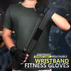 Gants d'entraînement CrossFit avec sangles de maintien du poignet extra longues pour les mouvements de pression intensifs et les exercices de gym en général - Product Image 6