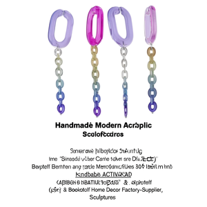 Handmade Modern Acrylic Chain Link Sculpture <b>Decorative</b> Coffee Table Ornament & <b>Bookshelf</b> Home <b>Decor</b> Factory-Supplier - Product Image 2