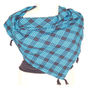 Pañuelo Cuadrado de Algodón con Diseño a Cuadros y Borlas, Accesorio de Moda Ligero, Suave y Elegante para Hombres y Mujeres - Product Image 1