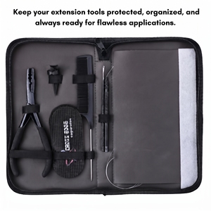 Kit Profesional para Instalación de Extensiones de Cabello: Alicates de Micro Anillos de 2 Orificios, Aplicador de Bucles de Alambre, Gancho, Peine, Clips y Agujas - Product Image 3