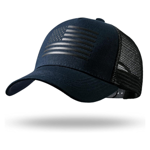 Gorra Trucker Gris de 6 Paneles Unisex para Adulto, Gorra de Béisbol Casual de Malla Ajustada con Diseño de Bandera por Transferencia Térmica, Primavera Verano - Product Image 5