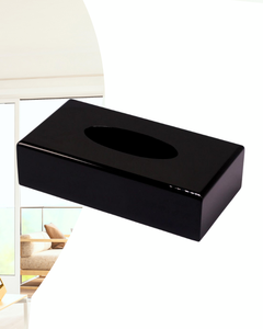 White Lacquered Tissue Box Cover Modern style <b>decorative</b> Hotel Acrylic Storage Shower Shelf Serving Container Customize Cheap - Product Image 4