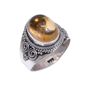 Natural Citrine <b>Rings</b> <b>Indian</b> Handmade Jewelry Bulk Wholesale 925 Silver Jewelry Sterling Silver <b>Rings</b> Suppliers - Product Image 1