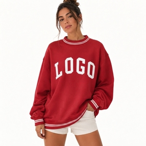 เสื้อสเวตเชิ้ตคอเต่าสีพื้น ดีไซน์ OEM แบบสั่งทำพิเศษ ความยาวปกติ สำหรับผู้หญิง ใส่ได้ทุกฤดู - Product Image 1