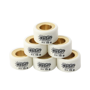 Rodillos de peso SUN Racing 20x12-15G para NMAX 155/AEROX 155/MIO 125/MIO i 125, juego de rodillos de transmisión de máximo rendimiento de Taiwán, mejora CVT - Product Image 5