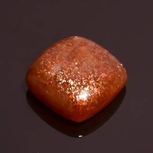 Cabochon en Pierre de Soleil Rouge Naturelle, forme coussin, à dos plat, pierre précieuse en vrac pour la fabrication de bagues, colliers et bijoux DIY, fournisseur en gros - Product Image 1