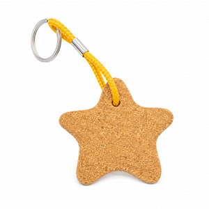 Custom Logo Laser Engraved <b>Cork</b> Keychain Eco-Friendly Natural <b>Cork</b> Key Ring Wholesale - Product Image 3