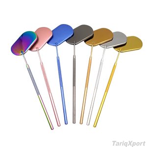 Professional Personalized Eyelash Extension Mirror Lighted Stainless Steel 3X Magnification Comfortable Handle Custom Logo - Product Image 6