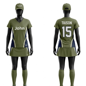 Uniforme de Hockey sobre Césped de Malla de Poliéster Premium de 180 GSM, Diseño de Paneles Morados y Blancos, Sublimación Personalizada - Product Image 4