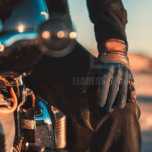 ถุงมือขี่มอเตอร์ไซค์หนังวัวแท้รุ่นใหม่ สำหรับกีฬากลางแจ้ง ระบายอากาศได้ดี ป้องกันฝ่ามือ ใช้ได้ทั้งชายและหญิง - Product Image 4