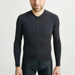 Maillot de cyclisme personnalisé pour homme - Manches courtes 100% nylon léger, antibactérien et à séchage rapide, logo frontal - Product Image 3