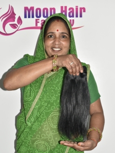 Extensions de cheveux naturels indiens bouclés de 32 pouces, cheveux humains vierges Remy, soyeux, couleur naturelle noire, extensions à clips réutilisables pour femmes - Product Image 2