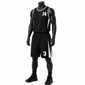 Ensemble d'uniformes de basketball personnalisables pour adultes, respirant, grandes tailles, nouvelle conception, vêtements de sport imprimés OEM - Product Image 2